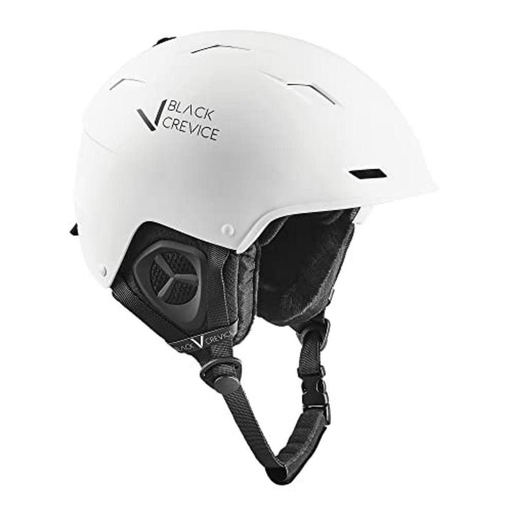 Black Crevice Skihelm GERLOS I Atmungsaktiver Skihelm Herren & Damen mit Lüftungsöffnungen I Hochwer