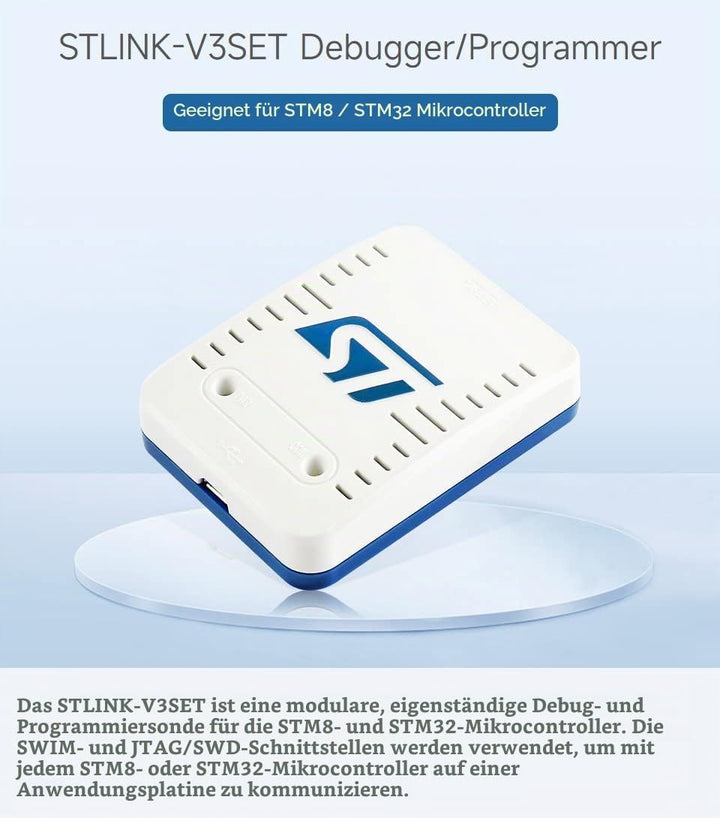 Waveshare STLINK-V3SET Modular in-Circuit Debugger and Programmer for STM32/STM8 Microcontrollers St