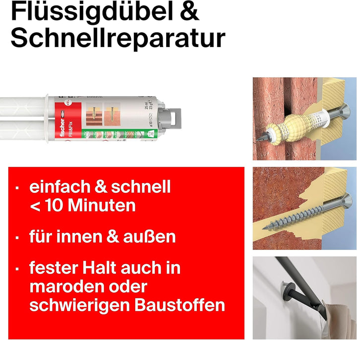 fischer Fill & Fix & 92507 Fix it P AD A 10 ST. Fill & Fix Bundle mit Fix it P AD A 10 ST., Fill & F