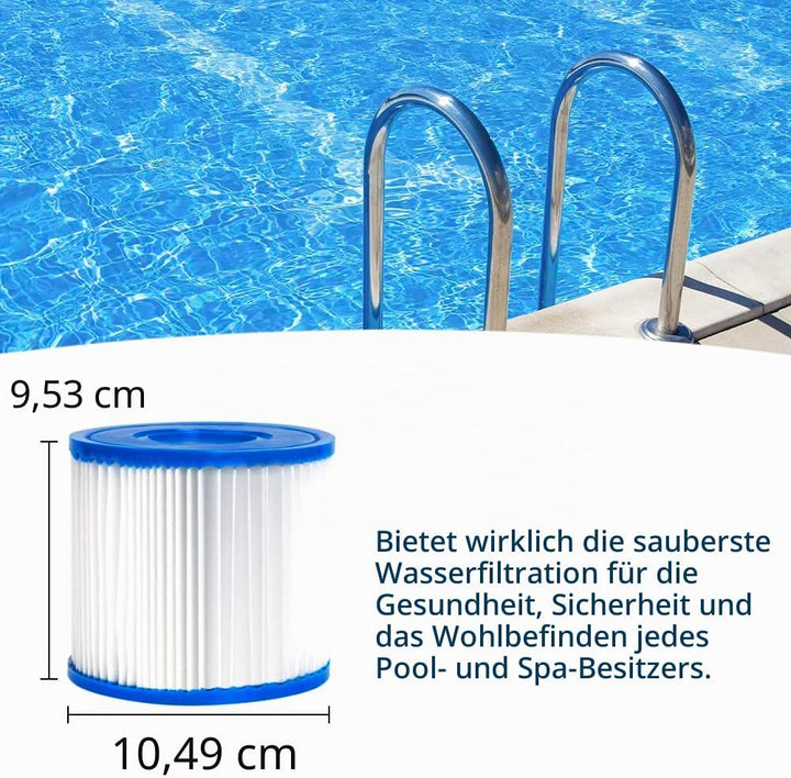 WuYan 4 x Filter für Poolpure Summer Escapes Filter Typ D, Summer Waves P57100102, für SFS-350 RP-35