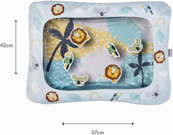 Nuby 048526890729 Animal Adventures Water Mat – Sensory Toys | Interactive Play | Machine Washable C