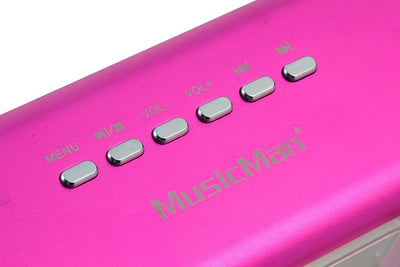 MusicMan MA Soundstation/Stereo Lautsprecher mit integriertem Akku und LCD Display (MP3 Player, Radi