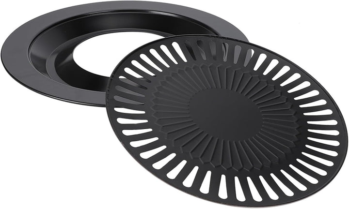 Yctze Barbecue Pan - Runder, rauchfreier Grillpfanne, Antihaft-Backblech, Grillplatte, BBQ-R?stblech