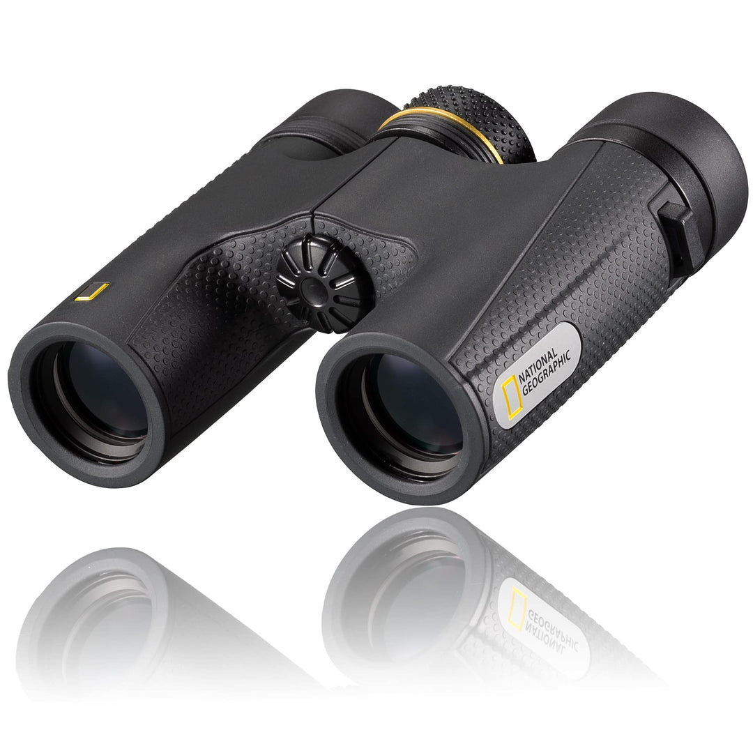 National Geographic 10x25 Taschenfernglas mit hochwertigen BaK-4-Prismen inklusive Tasche und Trageg