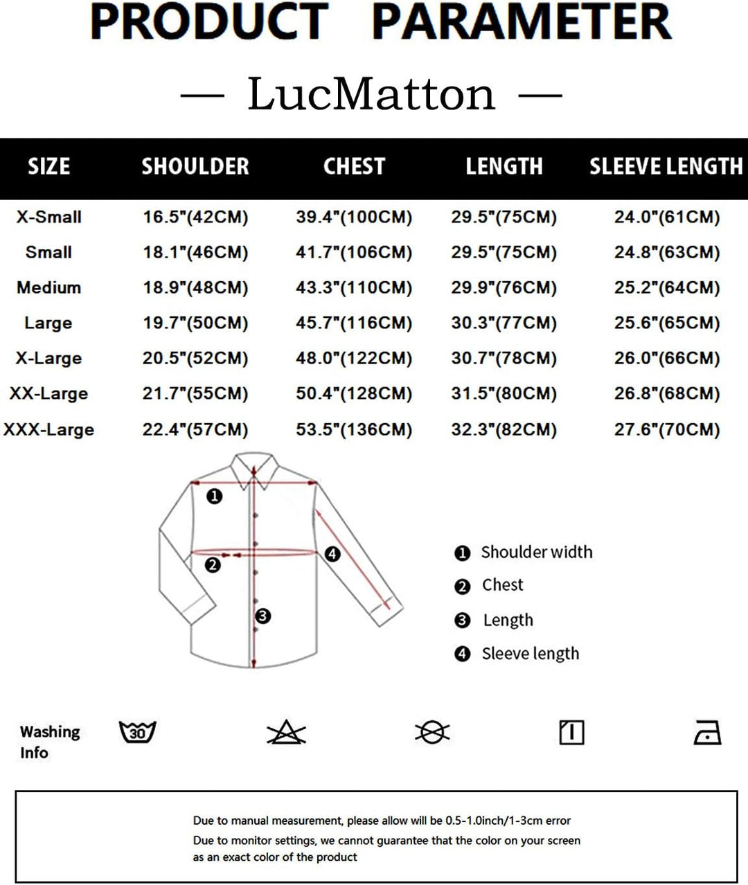 LucMatton Herrenhemd aus Leinen, mit stilvollen, afrikanischen, traditionellen Druckmustern, Langarm