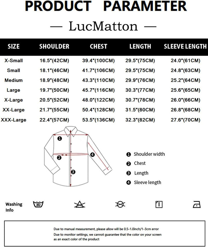 LucMatton Herrenhemd aus Leinen, mit stilvollen, afrikanischen, traditionellen Druckmustern, Langarm