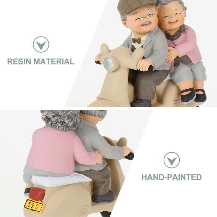 Garneck Altes Ehepaar Grosselterntag Geschenke für Eltern 50. Jahrestag Geschenke Figur Romantische