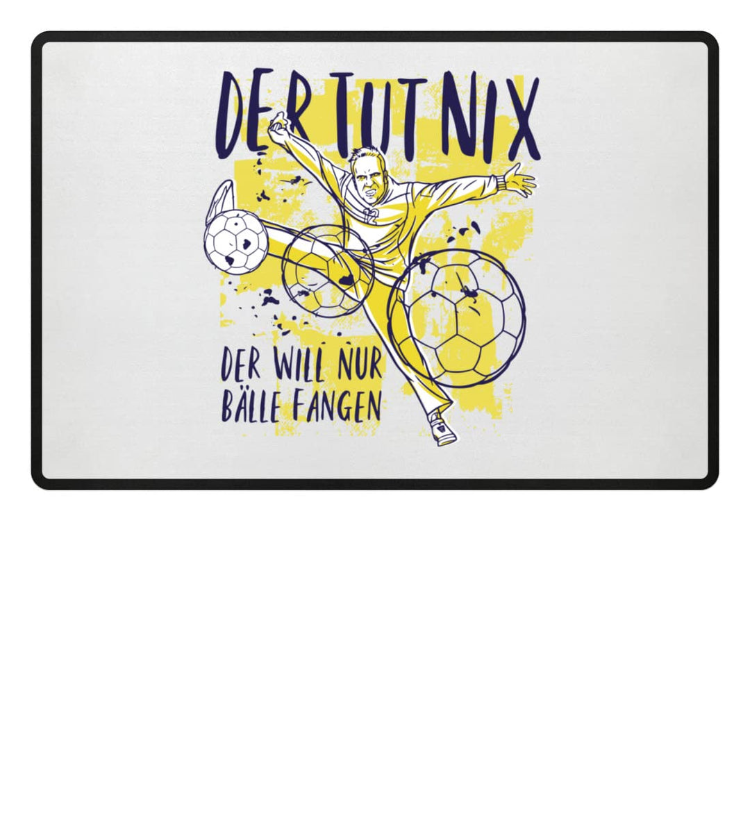 Handball Spieler Designs für Handball - Fussmatte 60x40cm Weiss, 60x40cm Weiss