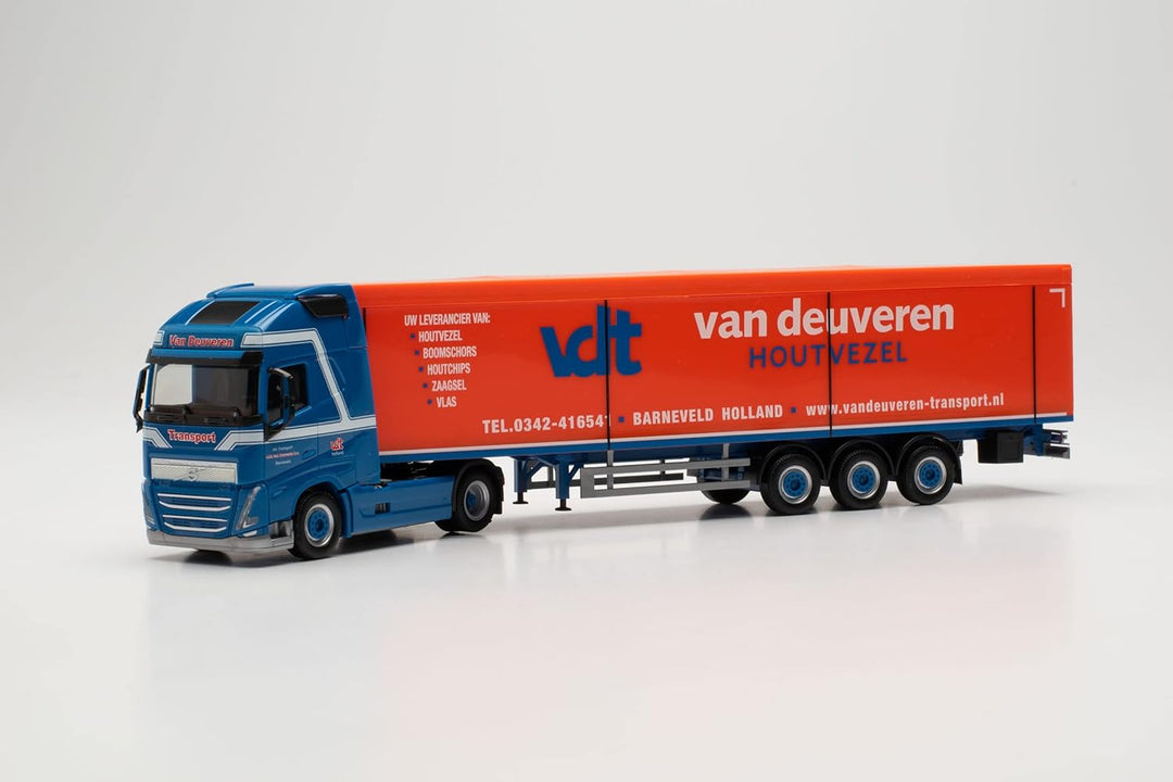Herpa LKW Modell Volvo FH Gl. 2020 Schubboden-Sattelzug „Van Deuveren“, originalgetreu im Massstab 1