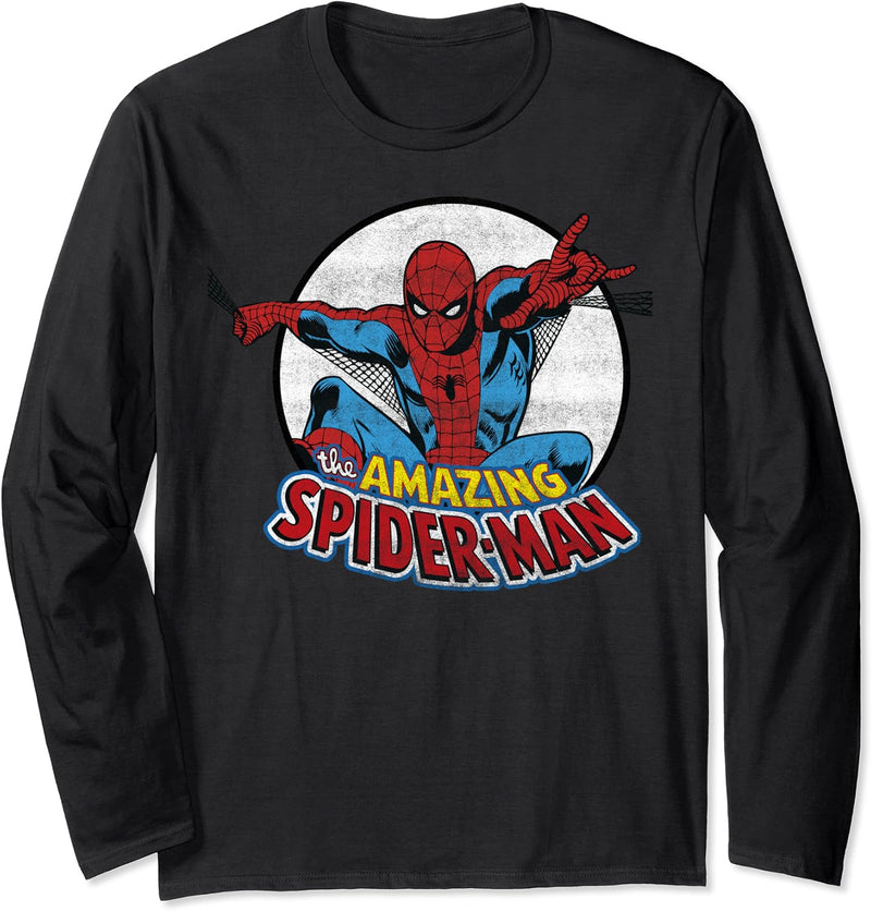 Marvel Amazing Spider-Man Retro Vintage C1 Langarmshirt