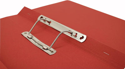 Guildhall Schnellhefter mit Innentasche 315 g/m² Kapazität 38 mm Folio-Format 25 Stück rot