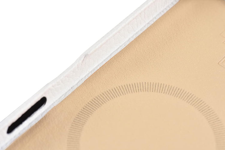 Mobiskin Hülle kompatibel mit Apple iPhone 14 Plus (6,7 Zoll), Handyhülle mit echtem Leder, Case, Sc