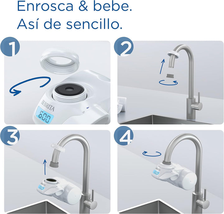 BRITA Pro V-mf Wasserfilter, Acrylic, Weiss, 1