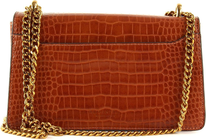 Seidenfelt Nora Schultertasche 24 cm cognac