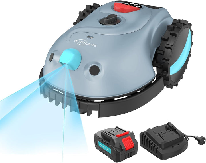 V100 Mähroboter ohne Begrenzungskabel, mit Vision-Navigation, Hindernisvermeidung(150 Arten), 4,0 Ah