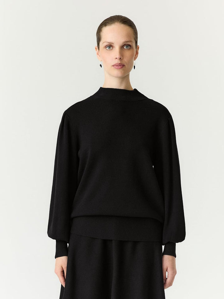 YAS Damen Yasfonny Ls Knit Pullover S. Noos Strickpullover S Schwarz, S Schwarz