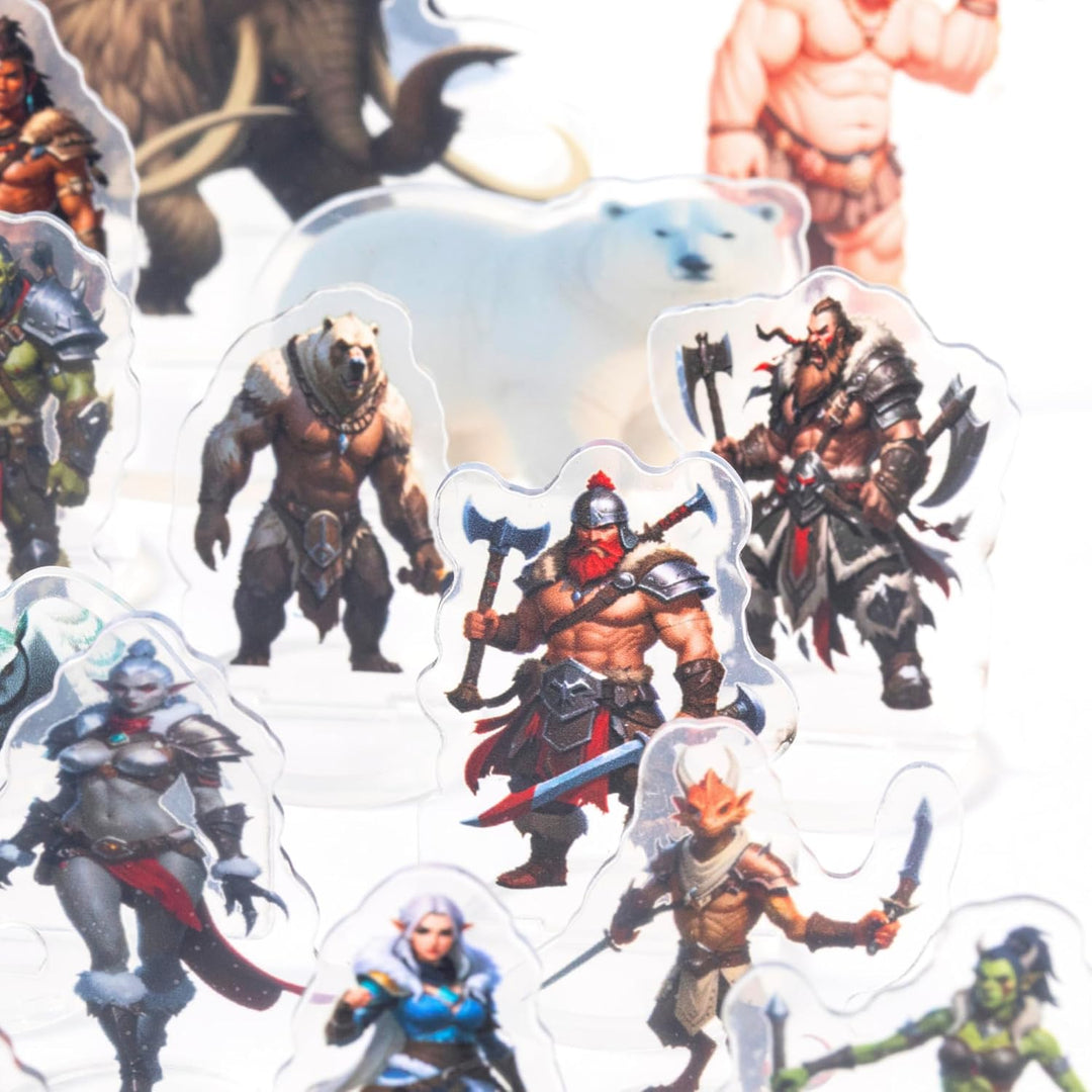DND Miniatures Bulk Arktisches Thema Dungeons and Dragons Starter Set 2D Figuren D&D 5E Terrain Mini