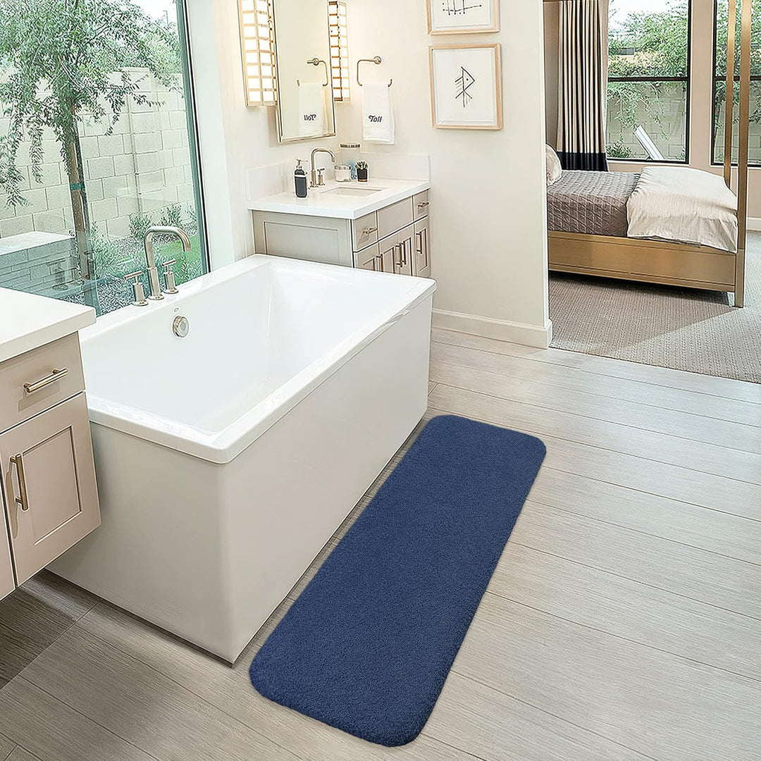 Badematte Rutschfest Badteppich Extra Lange Verdickt Badezimmerteppich Weich Badeteppich Flauschige