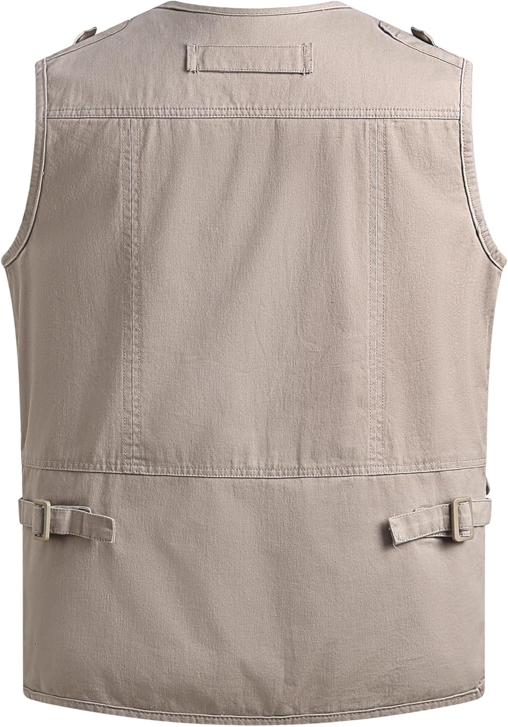 MeiLayM Herren Outdoor Weste Anglerweste mit Multi-Taschened Sommer Freizeit Baumwolle Weste Hundewe