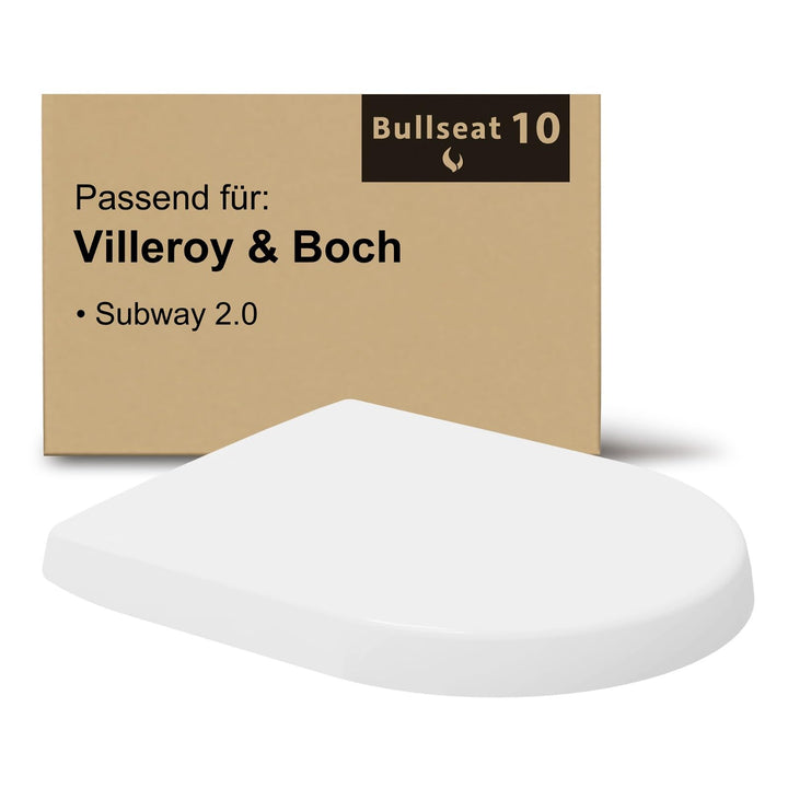 Bullseat Toilettendeckel – passend für Villeroy & Boch Subway 2.0 | Wc Sitz mit Softclose und abnehm