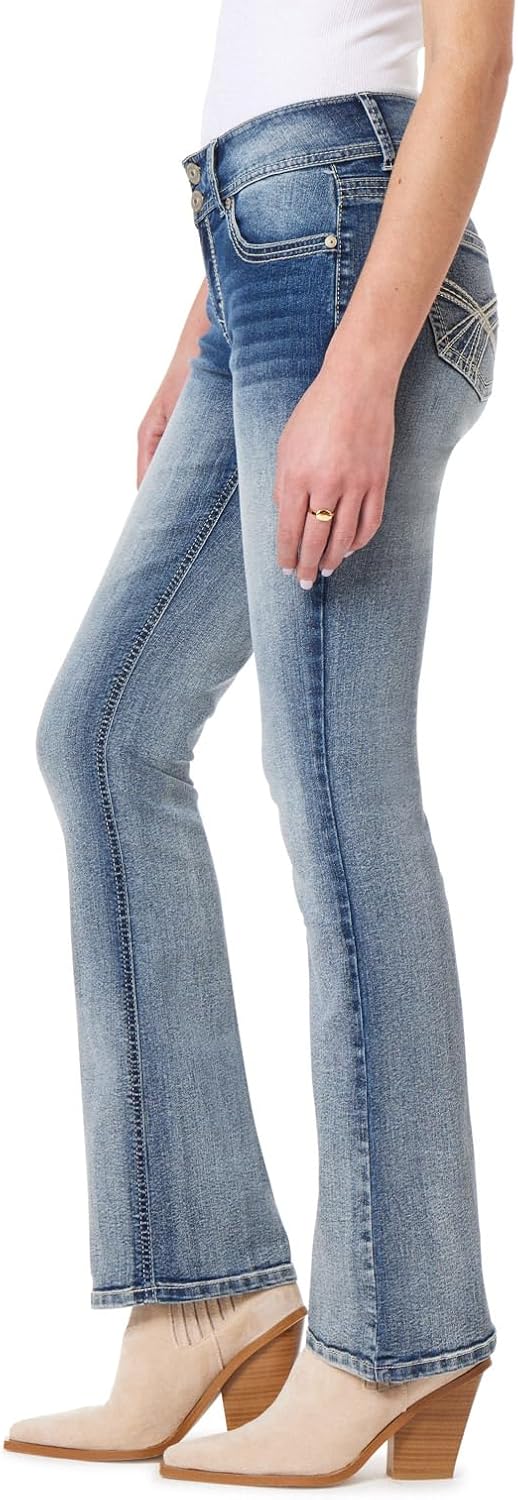 WallFlower Damen Luscious Curvy Bootcut Mid-Rise Insta Stretch Juniors (Standard und Plus) Jeans 44
