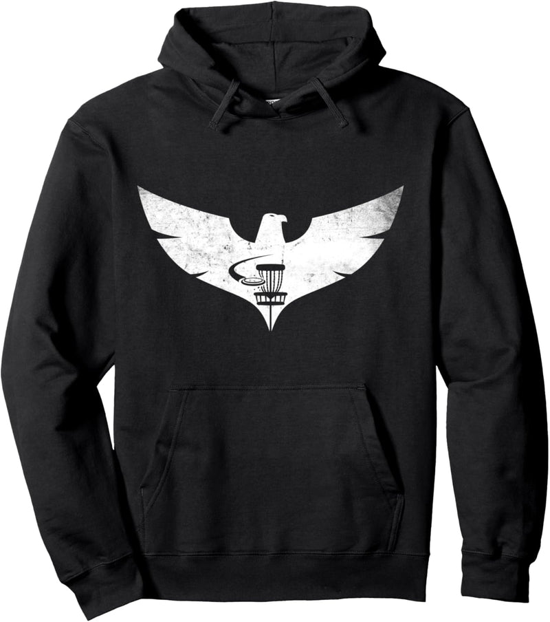 Distressed Discgolf Eagle Birdie Funny Disc Golf Sports Gift Pullover Hoodie