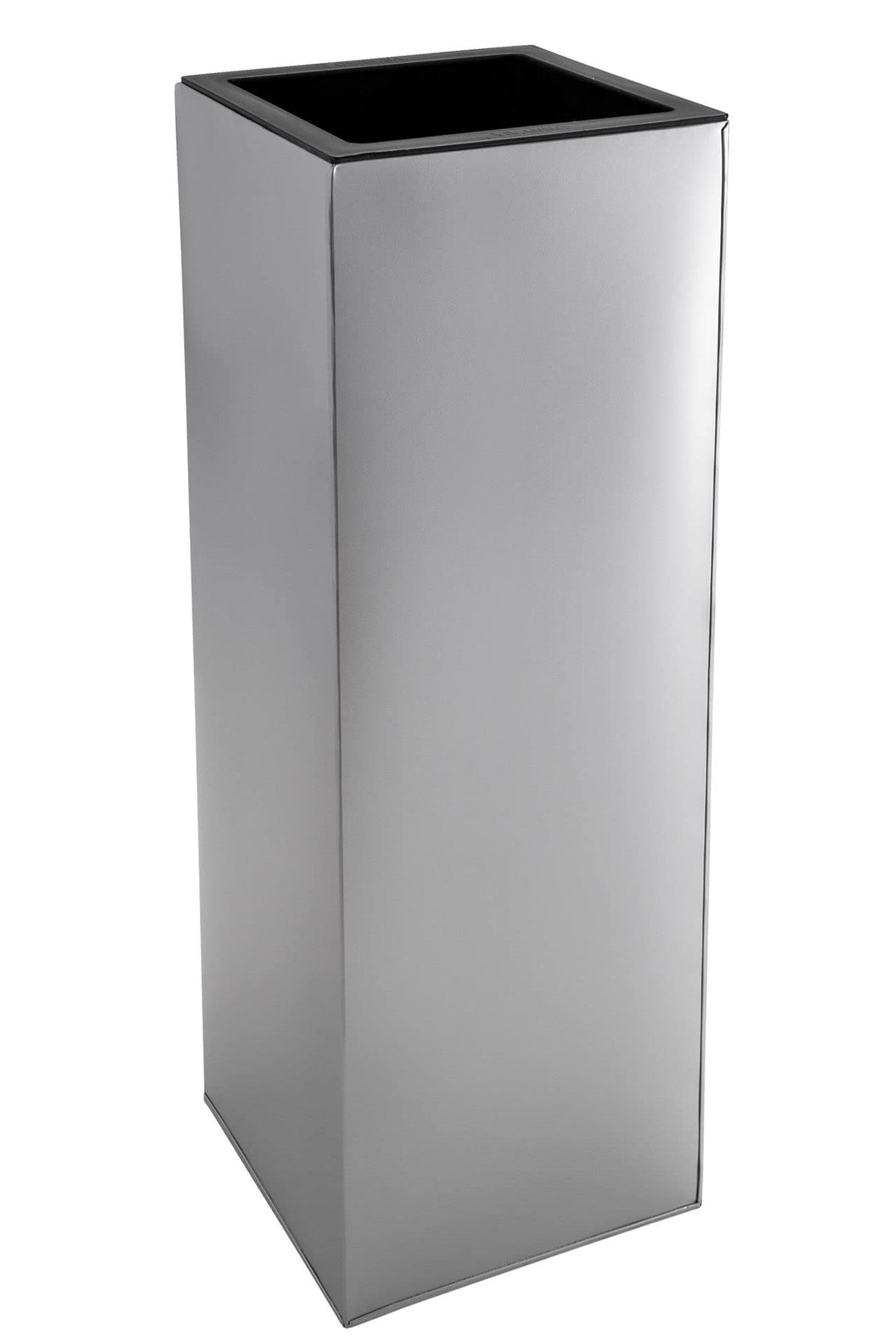 VIVANNO Einzel Zink Blumenkübel Block 100 cm Silber inkl. Bewässerungssystem, Silber