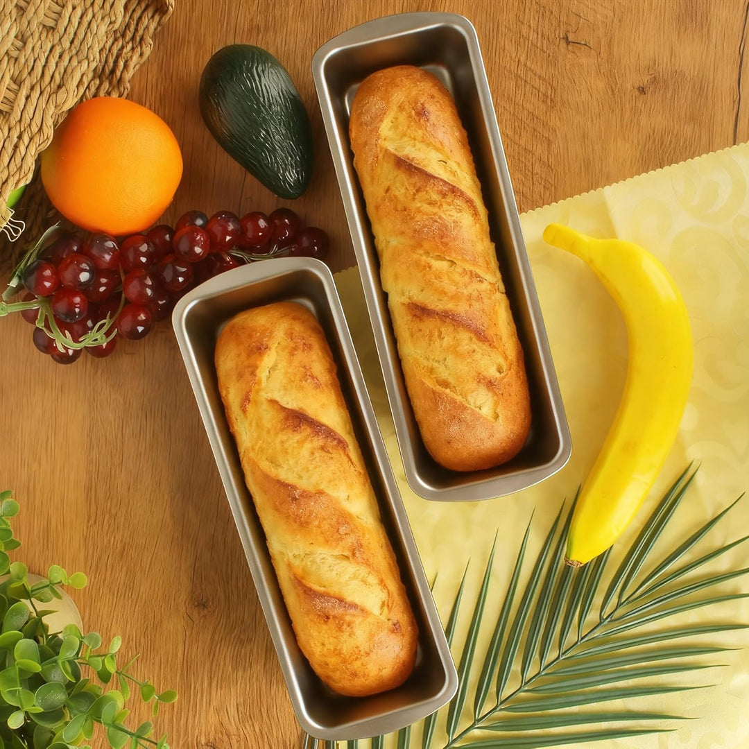 3 Stücke goldener Kohlenstoffstahl brot Brotbackform,Kastenform kuchen, antihaftbeschichtet, Kastenf