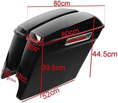 Seitenkoffer Stretched für Harley Davidson Street Glide Special 15-23 schwarz matt