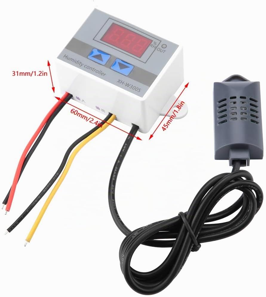 XH-W3005 Digitaler Feuchtigkeitsregler Hochgenauer Feuchtigkeitssensor Hygrometer 12V/24V/220V(220V)
