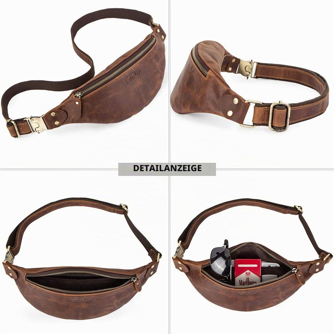 Contacts Gürteltasche Bauchtasche Hüfttasche mit Reissverschluss Geeignet für Reise Wanderung und Ou