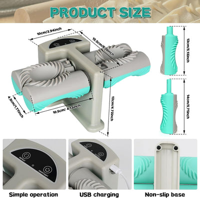 Elektrische Ravioli Maker, Doppelkopf Dumpling Maker Knödel Schimmel, Automatische Knödelmaschine, T