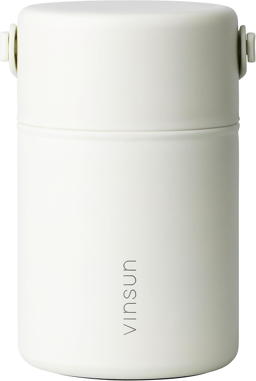 VINSUN Thermobehälter für Essen 800ml mit Löffel - Edelstahl, auslaufsicher, breite Öffnung - doppel