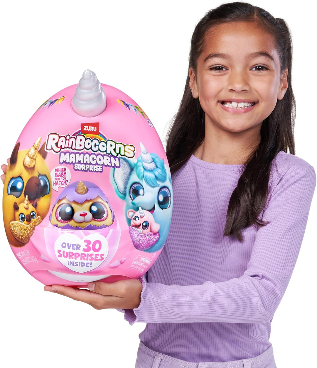 Rainbocorns Mamacorn Surprise (CAPP) von ZURU, Plüschspielzeug zum Sammeln für Mädchen ab 3 Jahren,