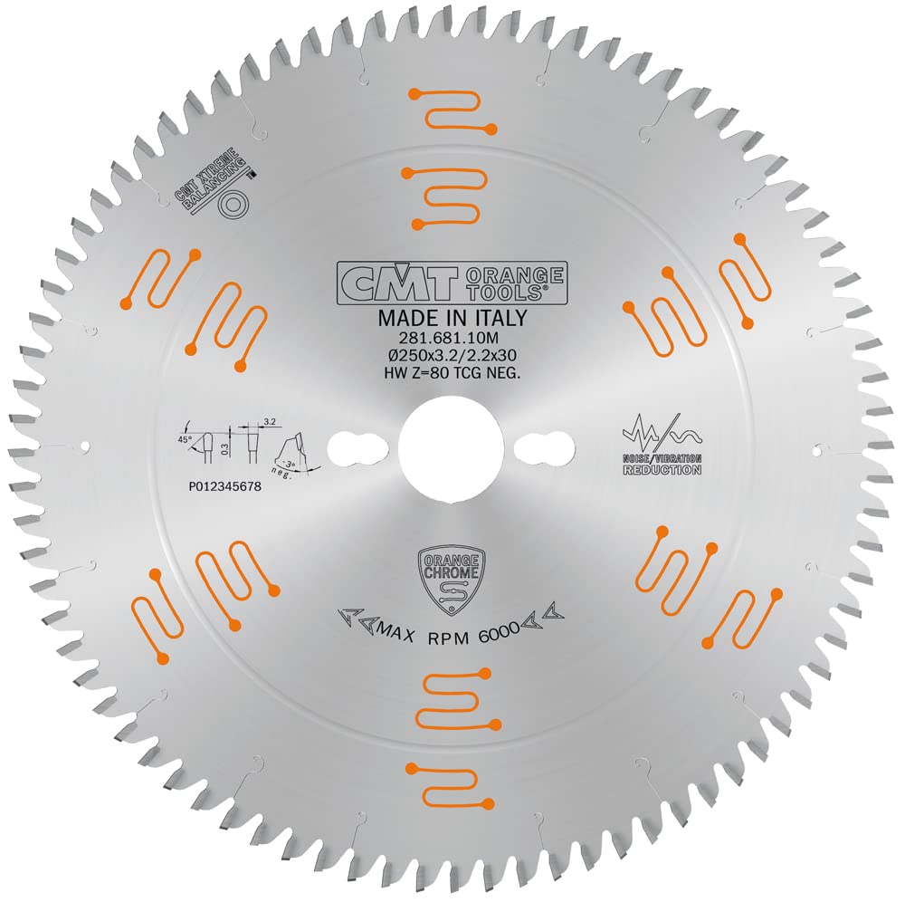 Trapezklinge chrome hw 250x3.2/2.2x30 z80 tcg-3°neg