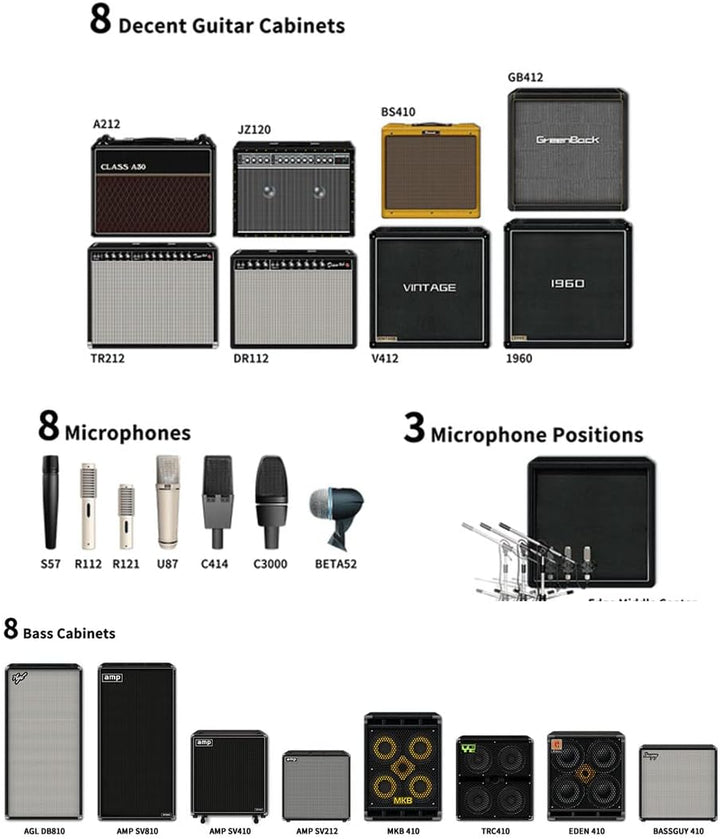 Nux MG-30 Guitar Modeling Multi-Effektgerät + keepdrum Klinkenkabel