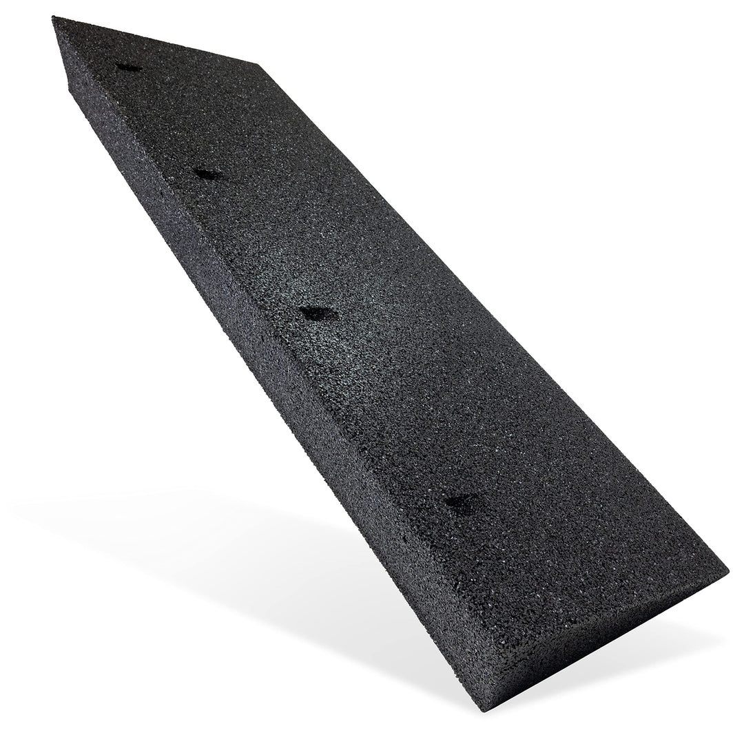HASKYY Bordsteinrampe Gummi schwarz I Breite: 100 cm I Höhe: 110mm I Rampe Gummikeil Rollstuhlrampe
