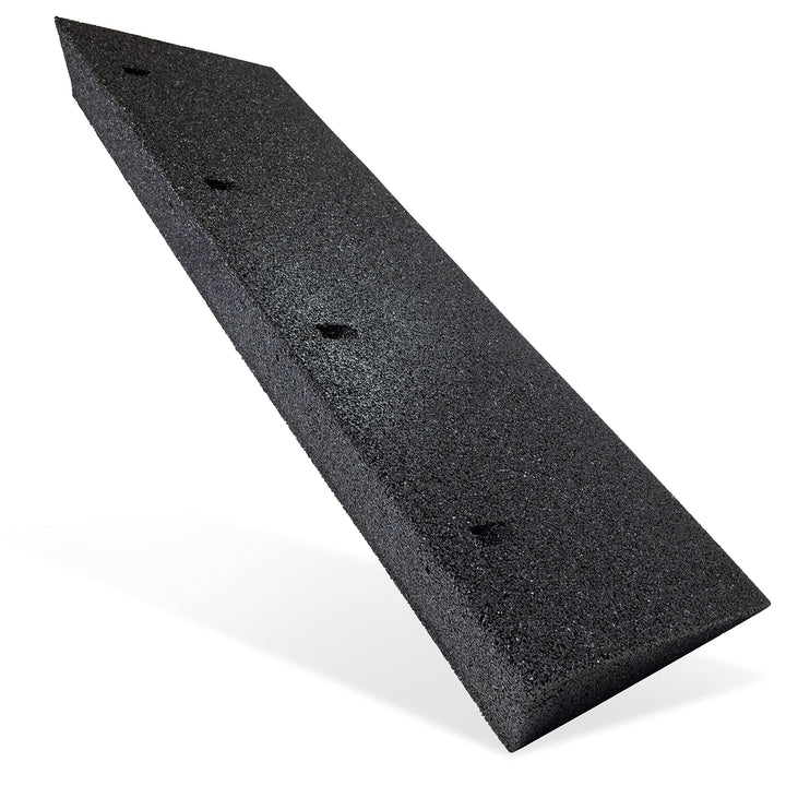 HASKYY Bordsteinrampe Gummi schwarz I Breite: 100 cm I Höhe: 110mm I Rampe Gummikeil Rollstuhlrampe