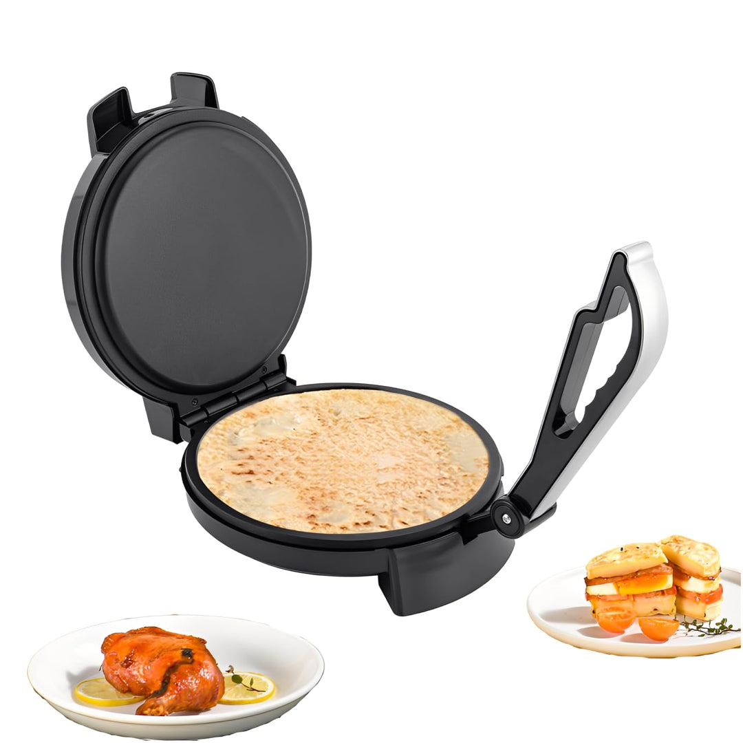 26 cm Crepes Maker, Roti Maker Elektrisch, 1200W, Beidseitige Beheizung, 200–260 °C, Antihaftbeschic