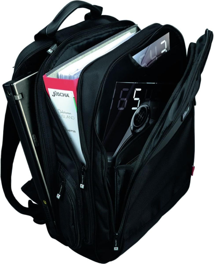 Laptop Rucksack Ececutive Line Echo 1, aus Nylon, ca. 42 x 38 x 29 cm, schwarz