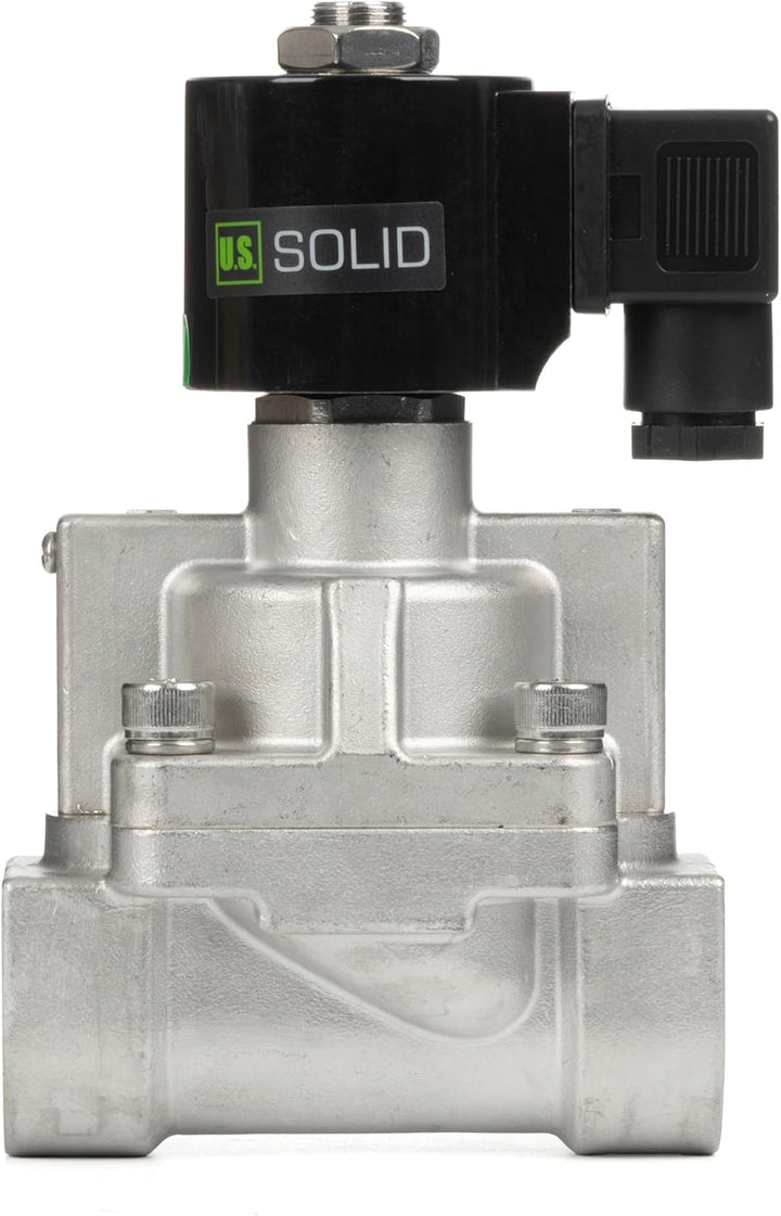 U.S. Solid 1 Zoll Hochdruck Magnetventil – 160 bar, Edelstahl, 12V DC, Hochtemperaturbeständig (-60
