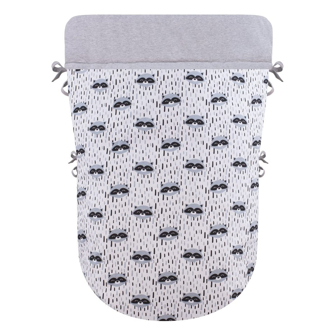 JYOKO KIDS Universal Baby Fusssack für Kinderwagen (RACCOON, BAUMWOLLE)