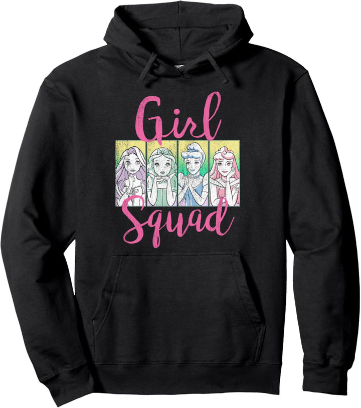 Disney Princess Girl Squad Panel Outline Pullover Hoodie
