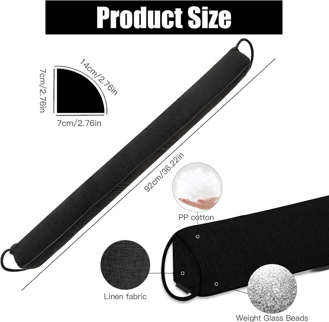 Zugluftstopper für Türen, Windstopper Tür, 92cm Tür Zugluftstopper, Dreieckige Zugluftstopper Fenste