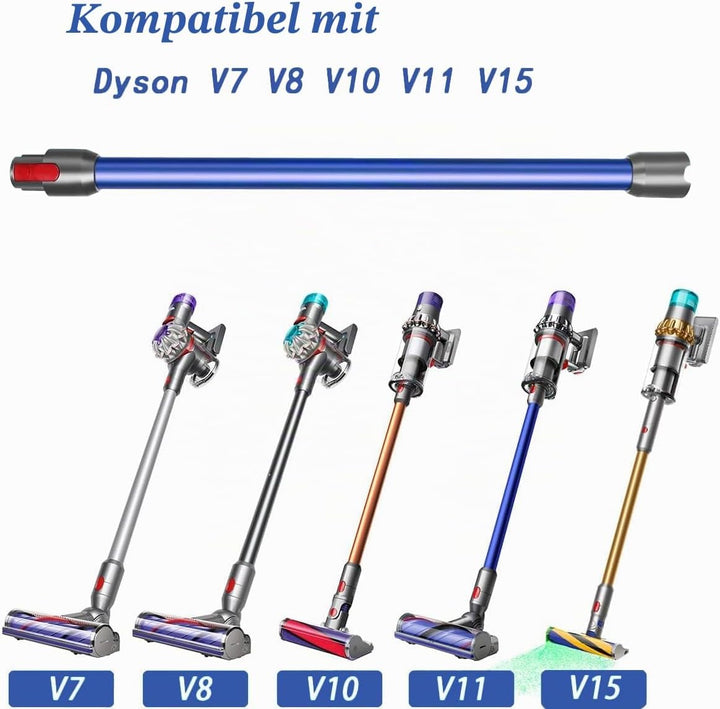 Schnellspanner Verlängerungsrohr kompatibel mit Dyson V7 V8 V10 V11 V15 – 72cm Ersatz Teleskoprohr A