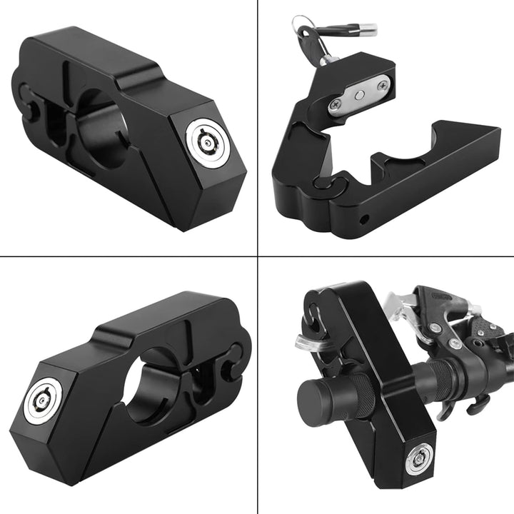 Grip Lock CNC Aluminiumlegierung Motorrad Lenker Bremshebelschloss Fahrzeugsicherheit für Universal