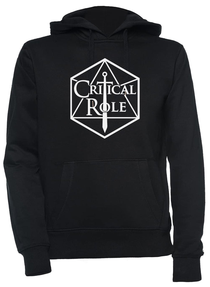 Luxogo Critical Role Logo Unisex Schwarz Kapuzenpullover Herren Damen Unisex Black Hoodie Men&