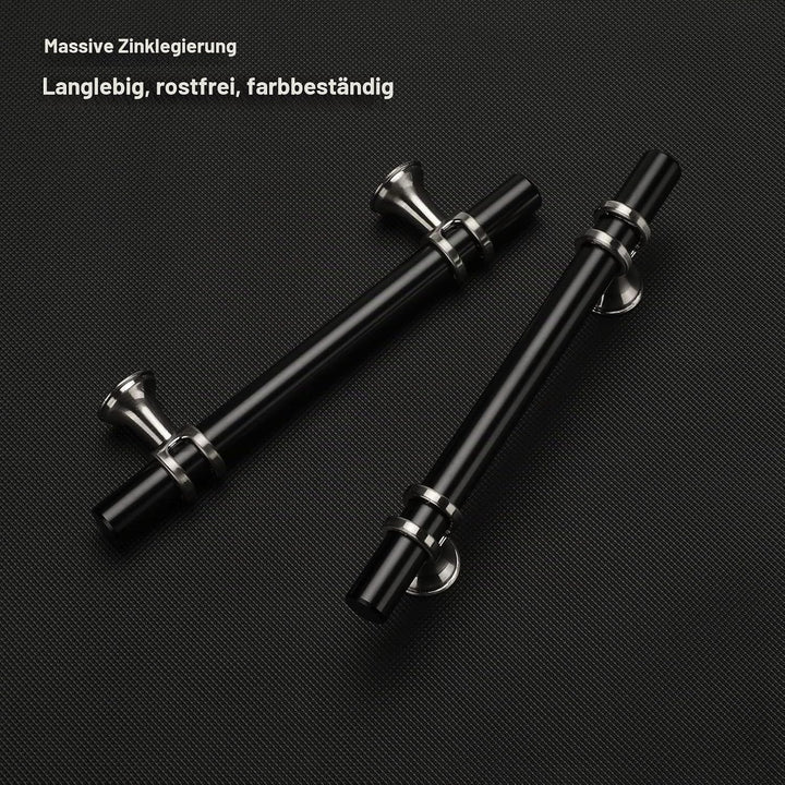 goldenwarm 10 Stück Küchengriffe Edelstahl Vintage Griffe Möbel Küche Küchengriffe Sliver&amp;Schwarz Mö