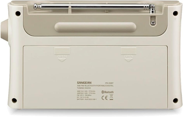 Sangean PR-D4 BT Pastel Cream BT - FM - Am - Alarm
