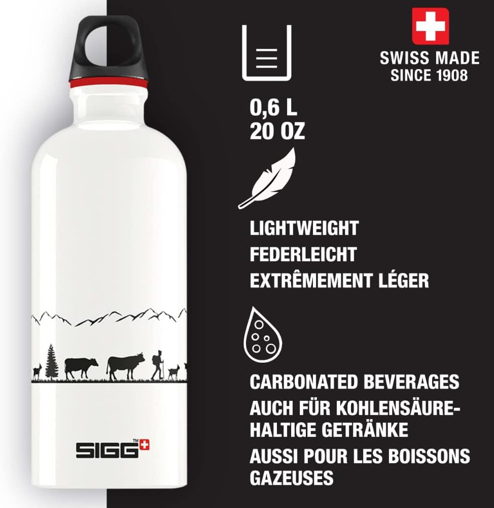 SIGG - Alu Trinkflasche - Sportflasche WMB Traveller - Klimaneutral Zertifiziert - kohlensäurehaltig